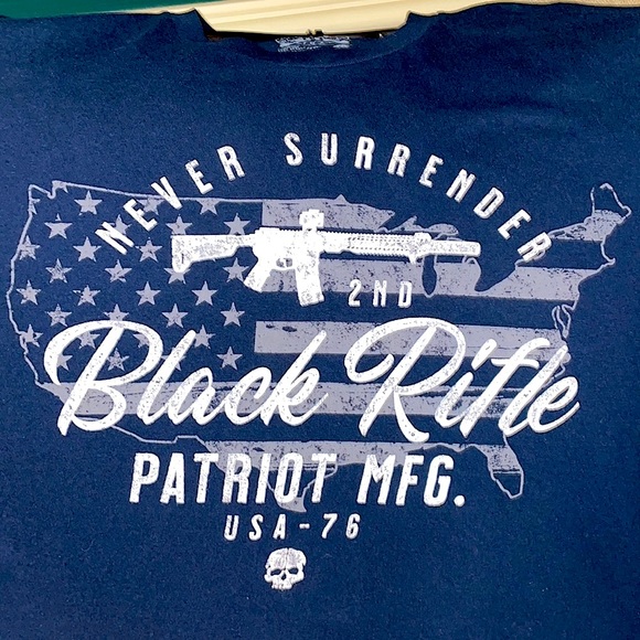 Howitzer Mfg Black Rifle Patriot Tee Navy Blue - Mens XL 🇺🇸 - Picture 3 of 4